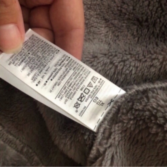 Old Navy Fuzzy Grey Full Zip Jacket - Picture 5 of 9